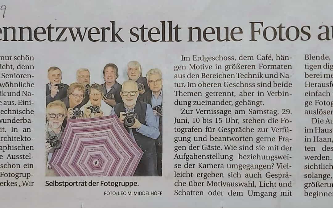 Seniorennetzwerk stellt neue Fotos aus