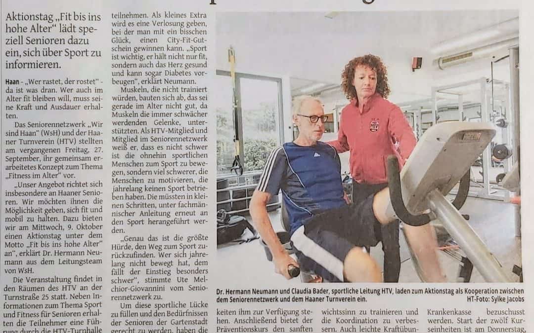 Fit durch Training – der HTV gibt Hinweise